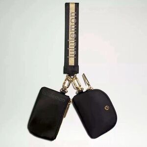 lululemon athletica Black and Gold Key & Card Holder